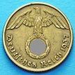 Монета Германии 10 рейхспфеннигов 1937 год. D.
