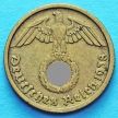 Монета Германии 10 рейхспфеннигов 1938 год. D.