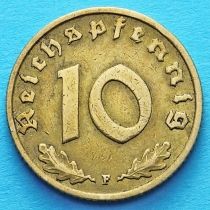 Германия 10 рейхспфеннигов 1938 год. F.