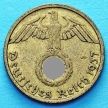 Монета Германии 10 рейхспфеннигов 1937 год. J.