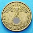 Монета Германии 10 рейхспфеннигов 1938 год. J.