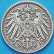 Монета Германии 5 пфеннигов 1909 год. А