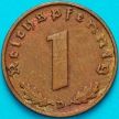 Монета Германия 1 рейхспфенниг 1937 год. D