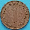 Монета Германии 1 рейхспфенниг 1937 год. Е