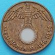 Монета Германия 1 рейхспфенниг 1939 год. D