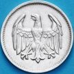 Монета Германии 1 марка 1925 год. D. Серебро