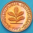 Монета ФРГ 1 пфенниг 1982 год. D. Пруф.