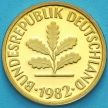 Монета ФРГ 5 пфеннигов 1982 год. F. Пруф.