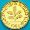 Монета ФРГ 5 пфеннигов 1981 год. D. Пруф.
