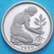 Монета ФРГ 50 пфеннигов 1980 год.  J. Пруф.