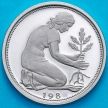 Монета ФРГ 50 пфеннигов 1981 год. D. Пруф.
