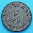 Монета Германии 5 пфеннигов 1917 год. Нотгельд Эльберфельд.