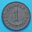 Монета Германии  1 пфенниг 1917 год. Нотгельд Кассель.