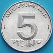 Монета ГДР 5 пфеннигов 1953 год. А