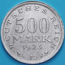 Германия 500 марок 1923 год. Е