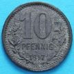 Монета Германии 10 пфеннигов 1917 год. Нотгельд Унна.