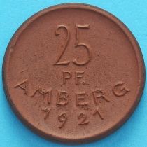 Германия 25 пфеннигов 1921 год. Нотгельд Амберг