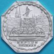 Монета Германии 20 пфеннигов. Трамвайный Нотгельд Нюрнберга. Фонтан Нептуна