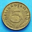 Монета Германии 5 рейхспфеннигов 1939 год. А