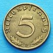 Монета Германии 5 рейхспфеннигов 1937 год. D.