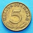 Монета Германия 5 рейхспфеннигов 1938 год. Е.