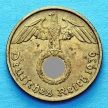 Монета Германии 5 рейхспфеннигов 1939 год. F.