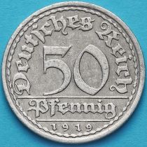 Германия 50 пфеннигов 1919 год. А