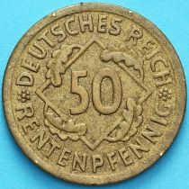 Германия 50 рентенпфеннигов 1924 год. А. №2