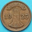 Монета Германия 2 рентенпфеннига 1923 год. J