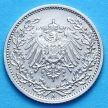 Монета Германии 1/2 марки 1917 г. Серебро А