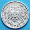 Монета Германии 1/2 марки 1909 г. Серебро Е