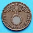 Монета Германии 2 рейхспфеннига 1937 год. А.