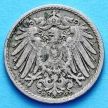 Монета Германии 5 пфеннигов 1907 год. Монетный двор G.