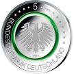Монета Германия 5 евро 2019 год. Умеренная зона. F