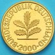 Монета ФРГ 10 пфеннигов 2000 год. F. Пруф.