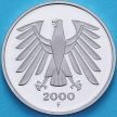 Монета ФРГ 5 марок 2000 год. F. Пруф