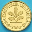 Монета ФРГ 5 пфеннигов 2000 год. F. Пруф.