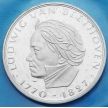 Монета ФРГ 5 марок 1970 год. Людвиг ван Бетховен. Серебро.