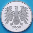 Монета ФРГ 5 марок 2000 год. J. Пруф