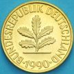 Монета ФРГ 10 пфеннигов 1990 год. G. Пруф.
