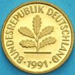 Монета ФРГ 5 пфеннигов 1991 год. F. Пруф.