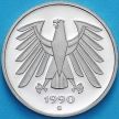 Монета ФРГ 5 марок 1990 год. G. Пруф