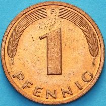 ФРГ 1 пфенниг 1990 год. F.