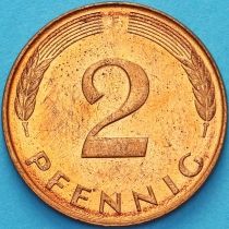 ФРГ 2 пфеннига 1989 год. F
