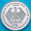 Монета ФРГ 2 марки 1980 год. Теодор Хойс. D. Пруф