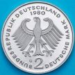 Монета ФРГ 2 марки 1980 год. Теодор Хойс. G. Пруф