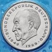 Монета ФРГ 2 марки 1980-1883 год. Конрад Аденауэр. D, F.