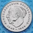 Монета ФРГ 2 марки 1980-1983 год. Теодор Хойс. D,F.