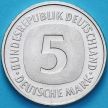 Монета ФРГ 5 марок 1975 год. F