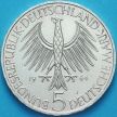 Монета ФРГ 5 марок 1964 год. Иоганн Готлиб Монета ФРГ 5 марок 1964 год. Иоганн Готлиб